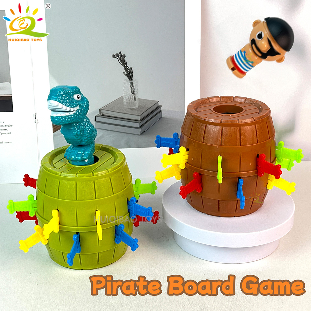 Board Game Pirates - Dinosaur Pirate Bucket Toy Lucky Game