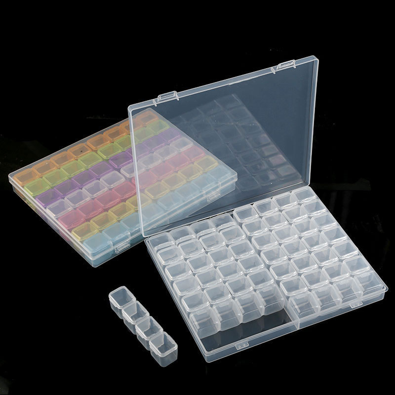 Token Tray Organizer - Transparent Nails Art Organizer Storage Box