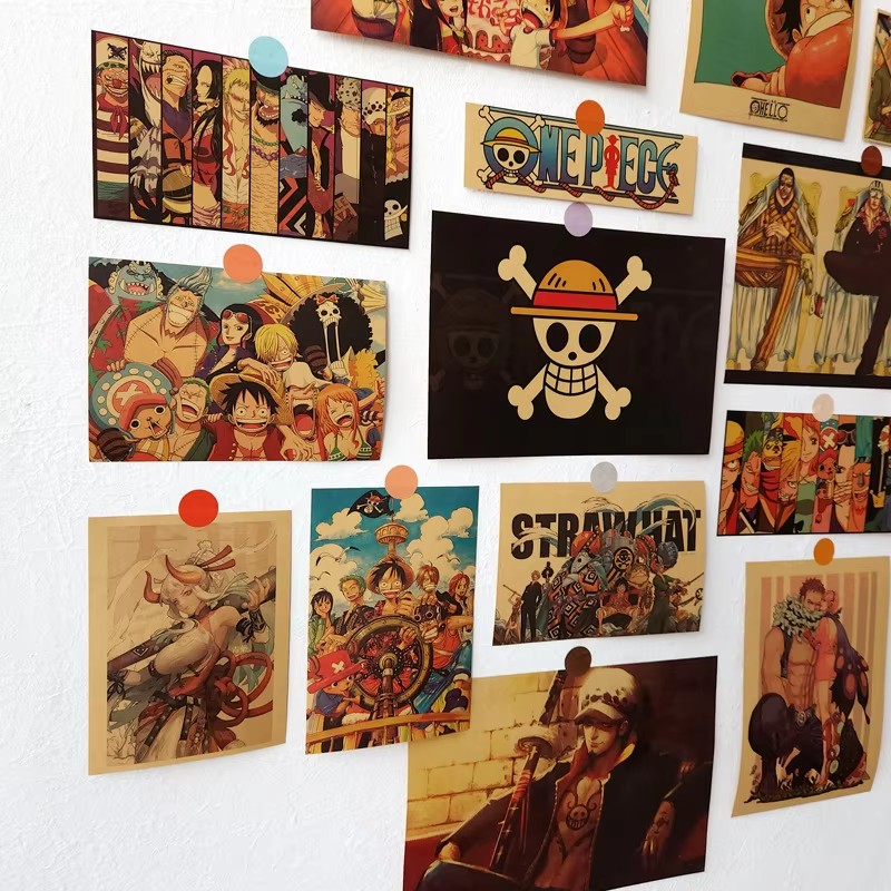 Board Game Pirates - 21Pcs Anime One Piece Vintage Luffy