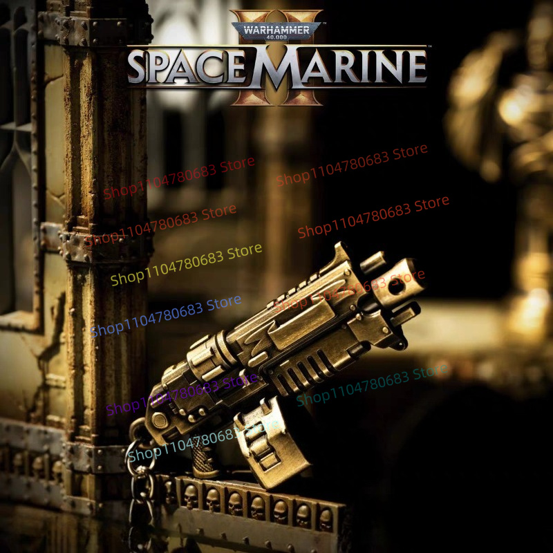 Board Game Warhammer 40K - 40K Space Marine 2 Bolter Keychain,