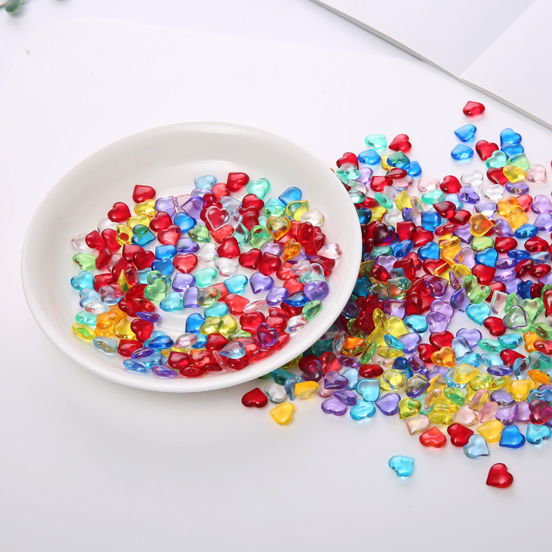 100PCS 10*4mm Heart Shape Acry - Board Game Loop 评论和价格