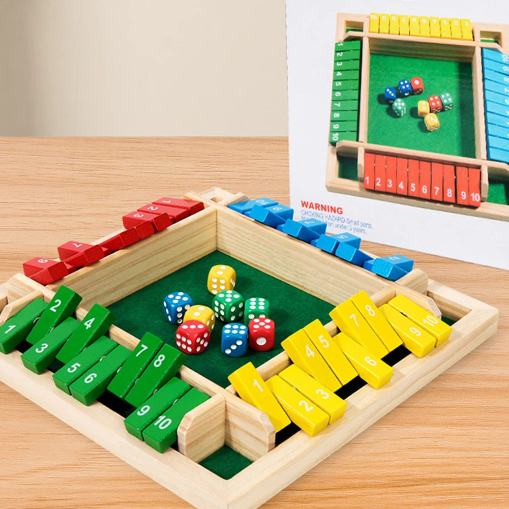 Six Sided Flipping Game Wooden - Board Game Flip 7 评论和价格