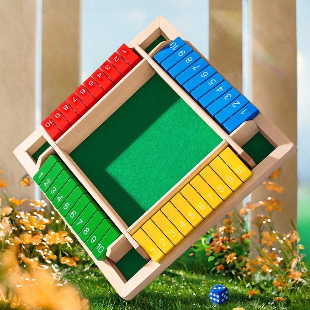 Six Sided Flipping Game Wooden - Board Game Flip 7 评论和价格
