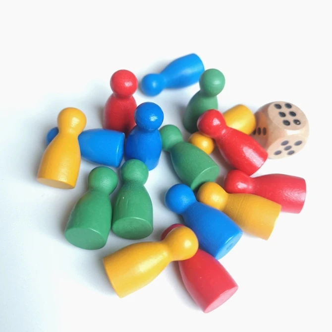 100 Pcs Colorful Wooden Chess  - Board Game Loop 评论和价格