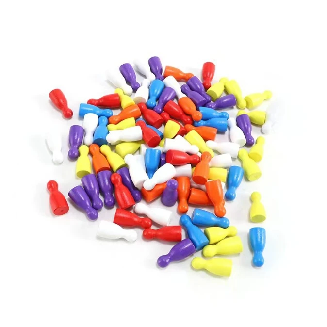 100 Pcs Colorful Wooden Chess  - Board Game Loop 评论和价格