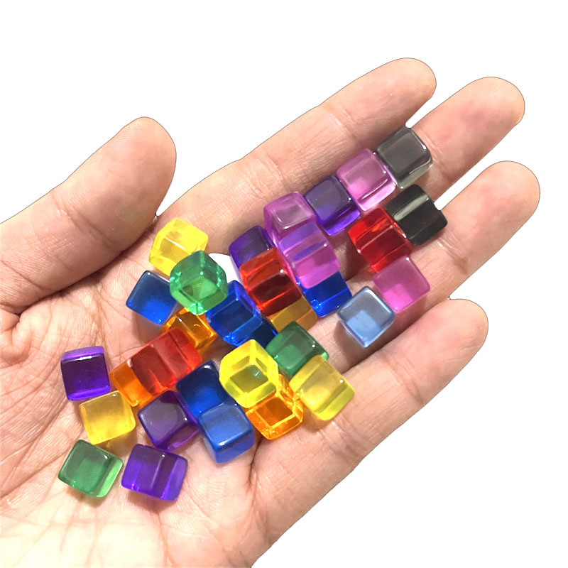 100pcs/set 8mm Clear Cube Dice - Board Game Loop 评论和价格