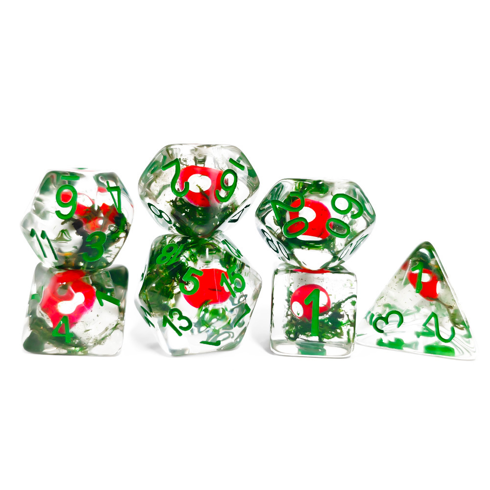 7Pcs/Set DND Dice Transparent  - Board Game Rpg 评论和价格