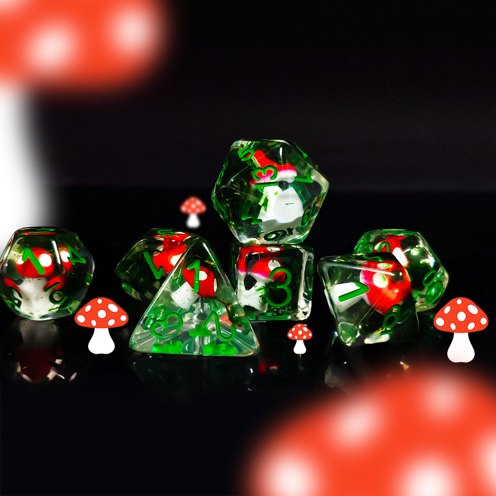 7Pcs/Set DND Dice Transparent  - Board Game Rpg 评论和价格