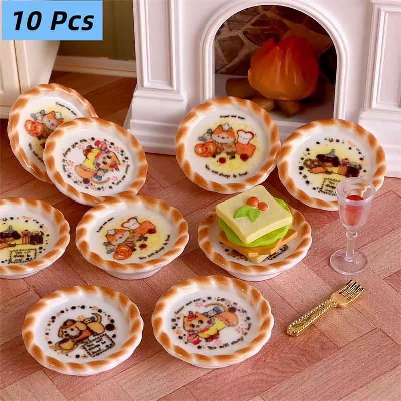 10Pcs/set Dollhouse Miniature  - Miniature Terrain Set 评论和价格