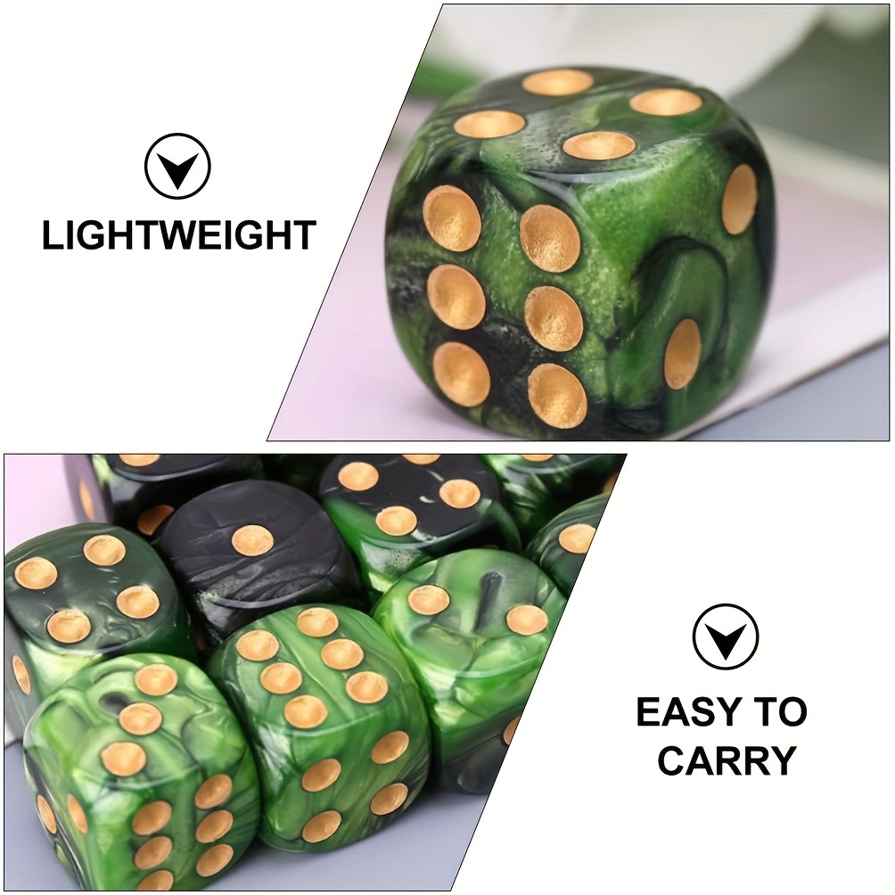 10PCS 16mm Dual-Color D6 Dice  - Board Game Loop 评论和价格