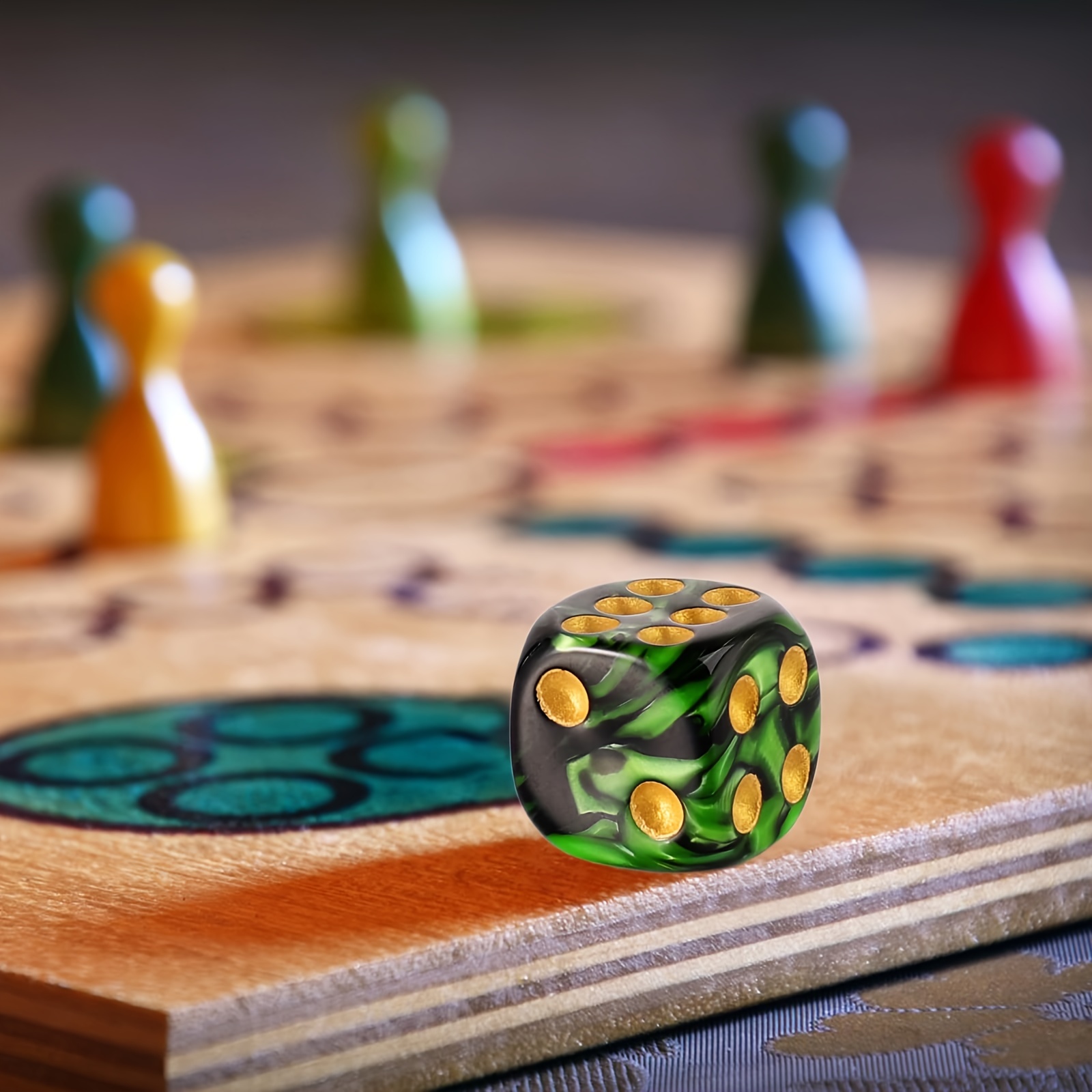 10PCS 16mm Dual-Color D6 Dice  - Board Game Loop 评论和价格