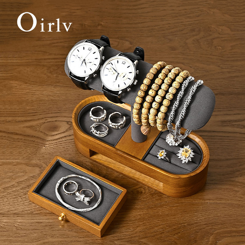 Oirlv Solid Wood Watch Organiz - Token Tray Organizer 评论和价格