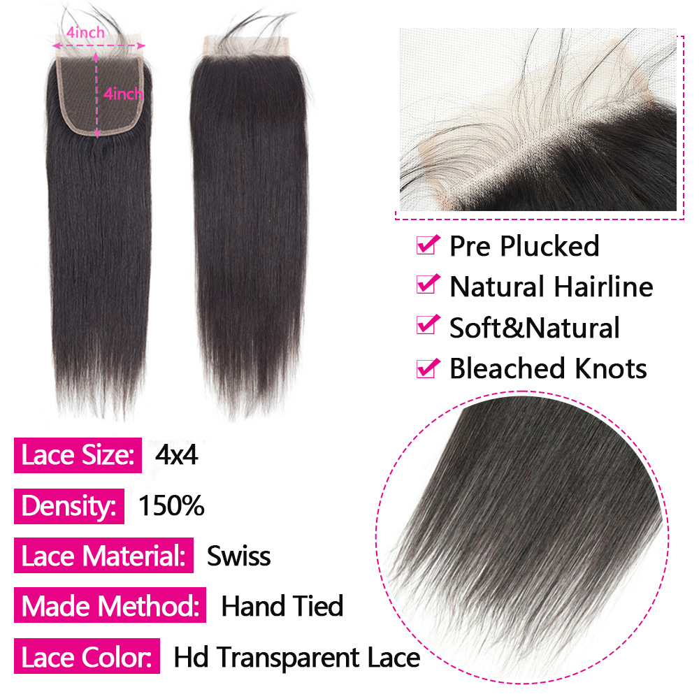 Straight Human Hair Bundles Wi - Board Game Queen 评论和价格
