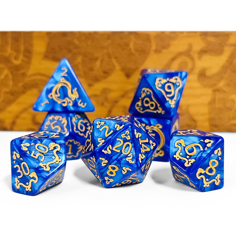 7Pcs Set DND Dice Dragon Patte - Board Game Rpg 评论和价格
