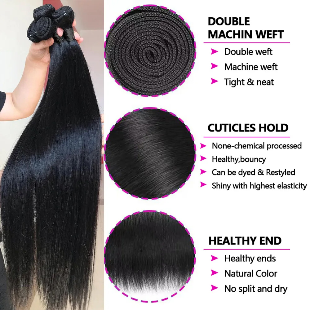 12A Straight Human Hair Bundle - Board Game Queen 评论和价格