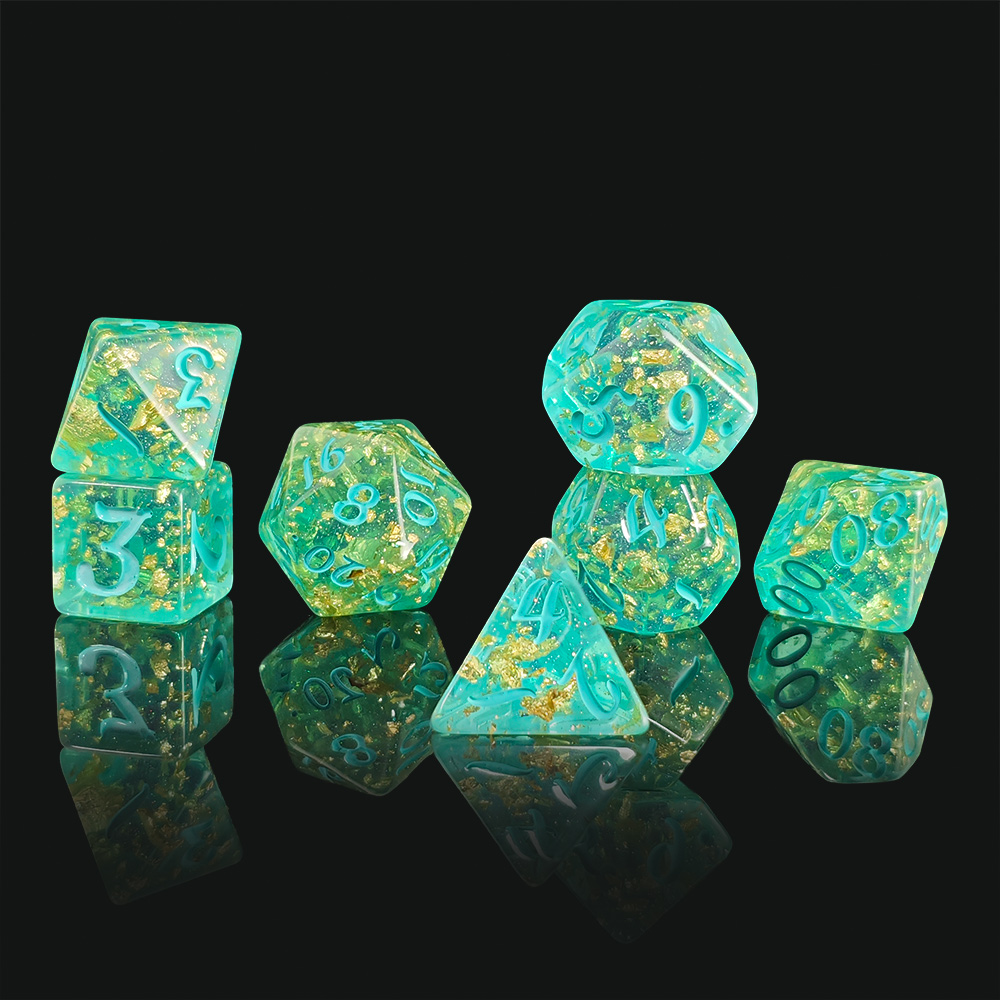 7Pcs/set Glitter Dice Set DnD  - Board Game Rpg 评论和价格