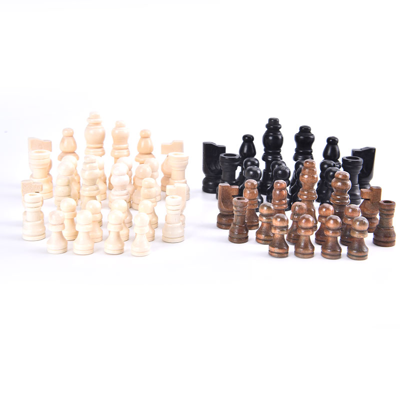 32pcs Wooden Chess Pieces Comp - Board Game Queen 评论和价格