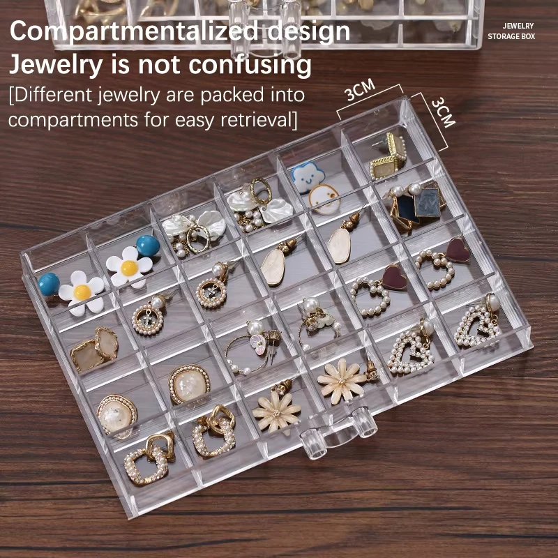 Transparent Jewelry Storage Bo - Token Tray Organizer 评论和价格