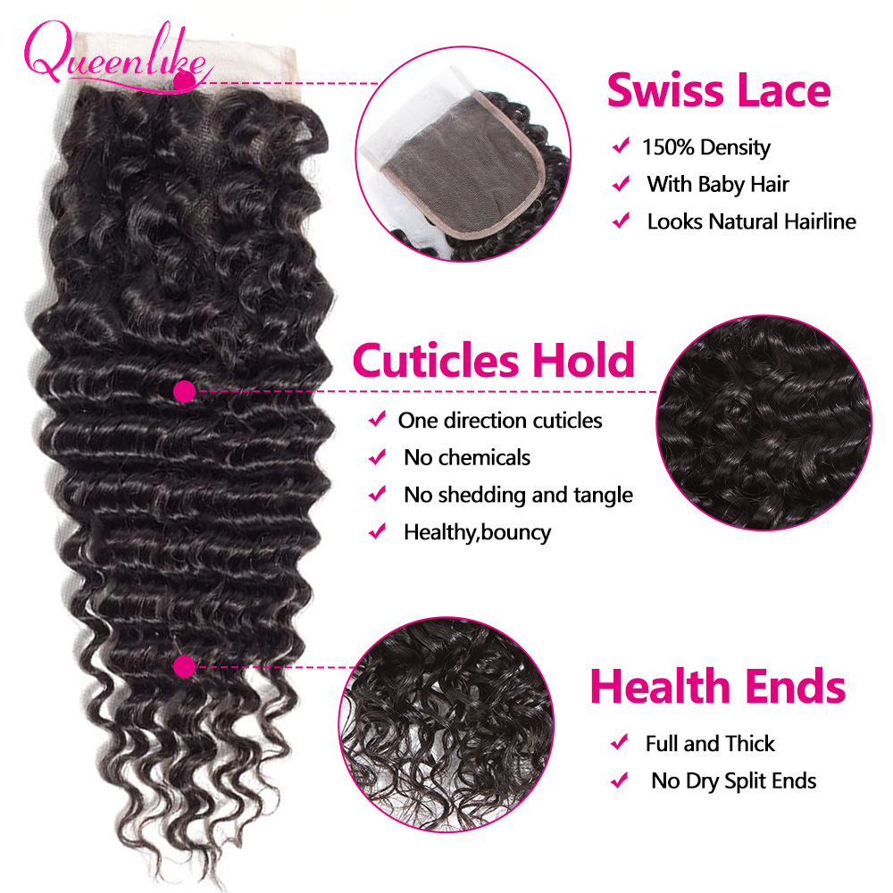 4X4 Deep Wave HD Lace Closure  - Board Game Queen 评论和价格