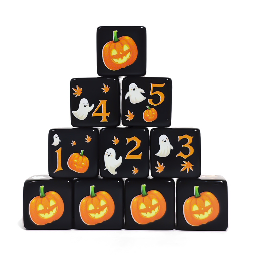 12Pcs 16MM Black Acrylic D6 Di - Board Game Rpg 评论和价格