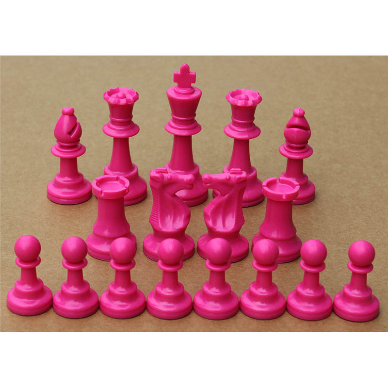 Colorful Plastic Chess Pieces  - Board Game Queen 评论和价格