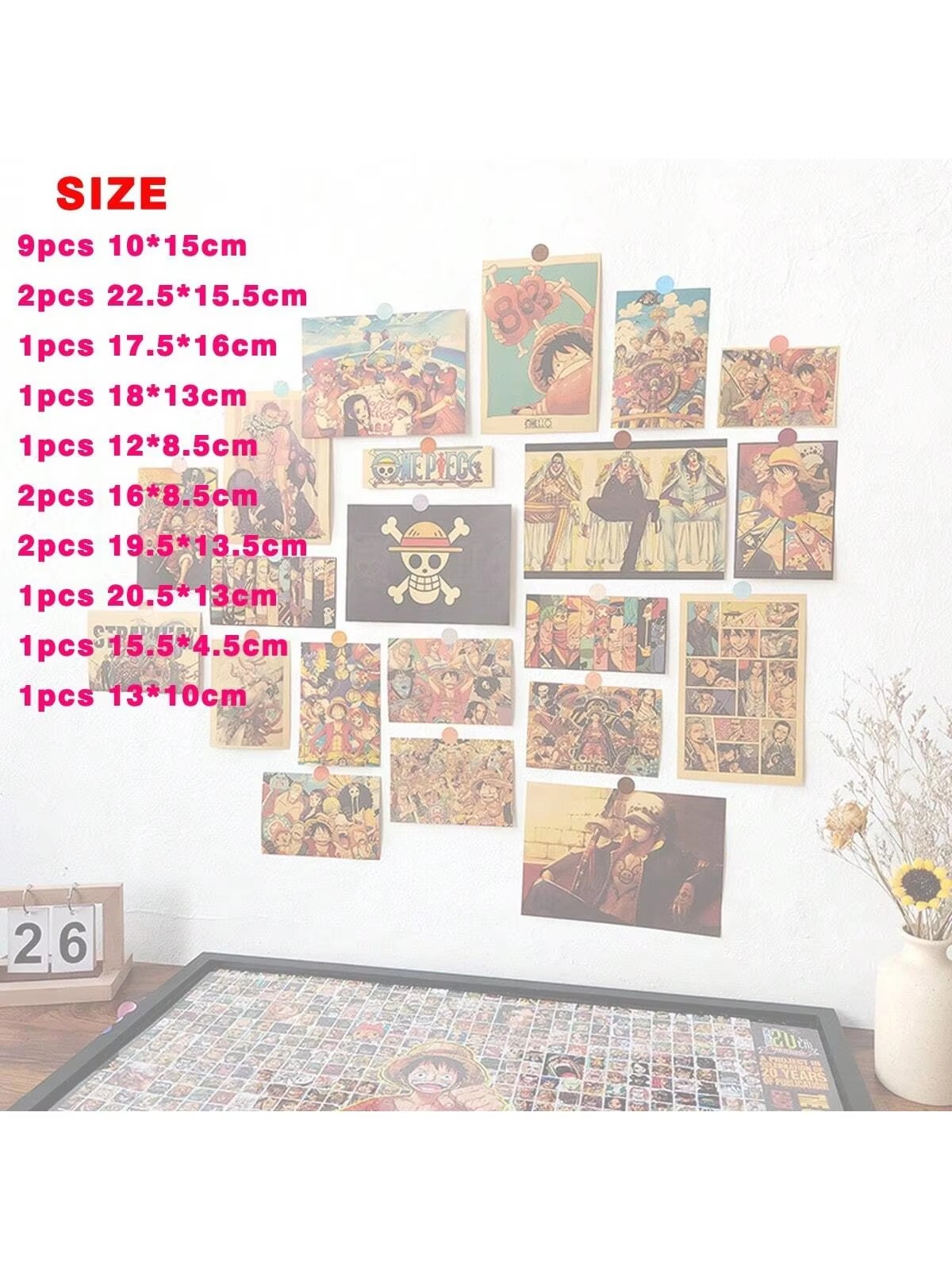 21Pcs Anime One Piece Vintage  - Board Game Pirates 评论和价格