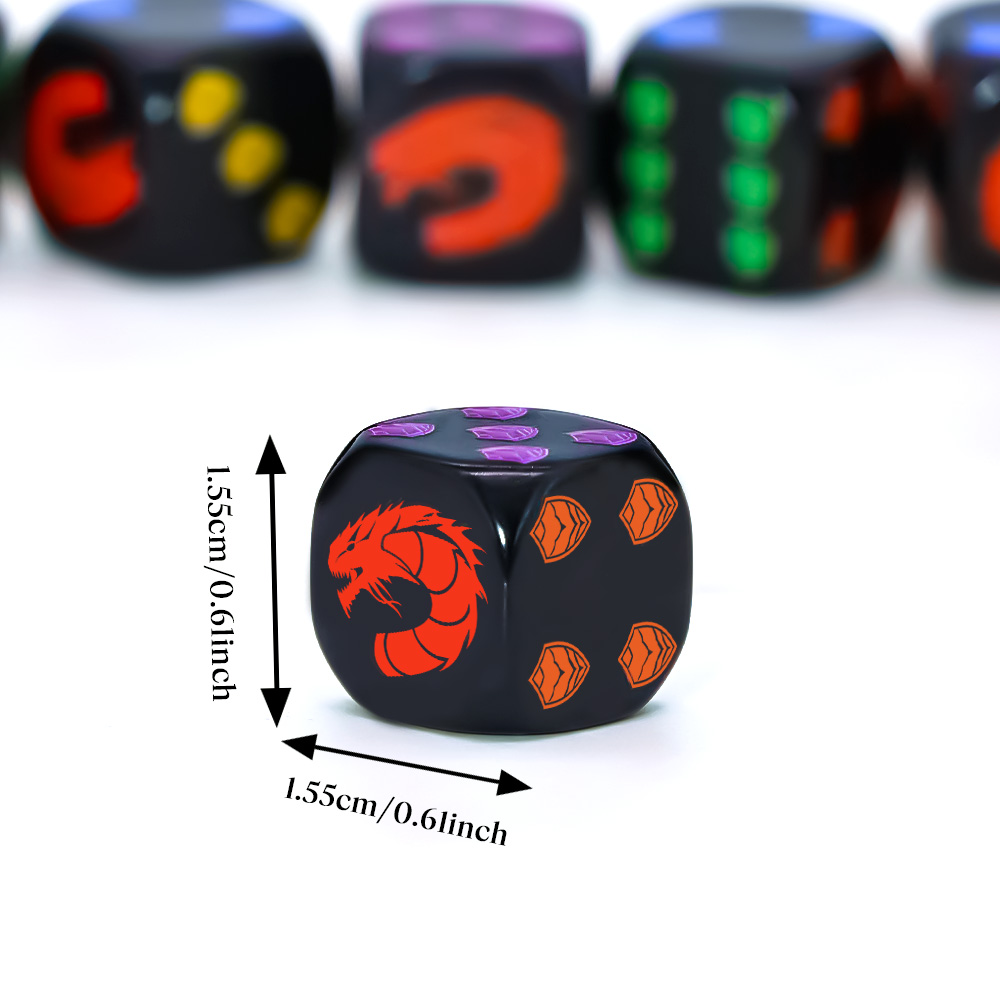6Pcs Dragon Shield Crest Polyh - Board Game Rpg 评论和价格