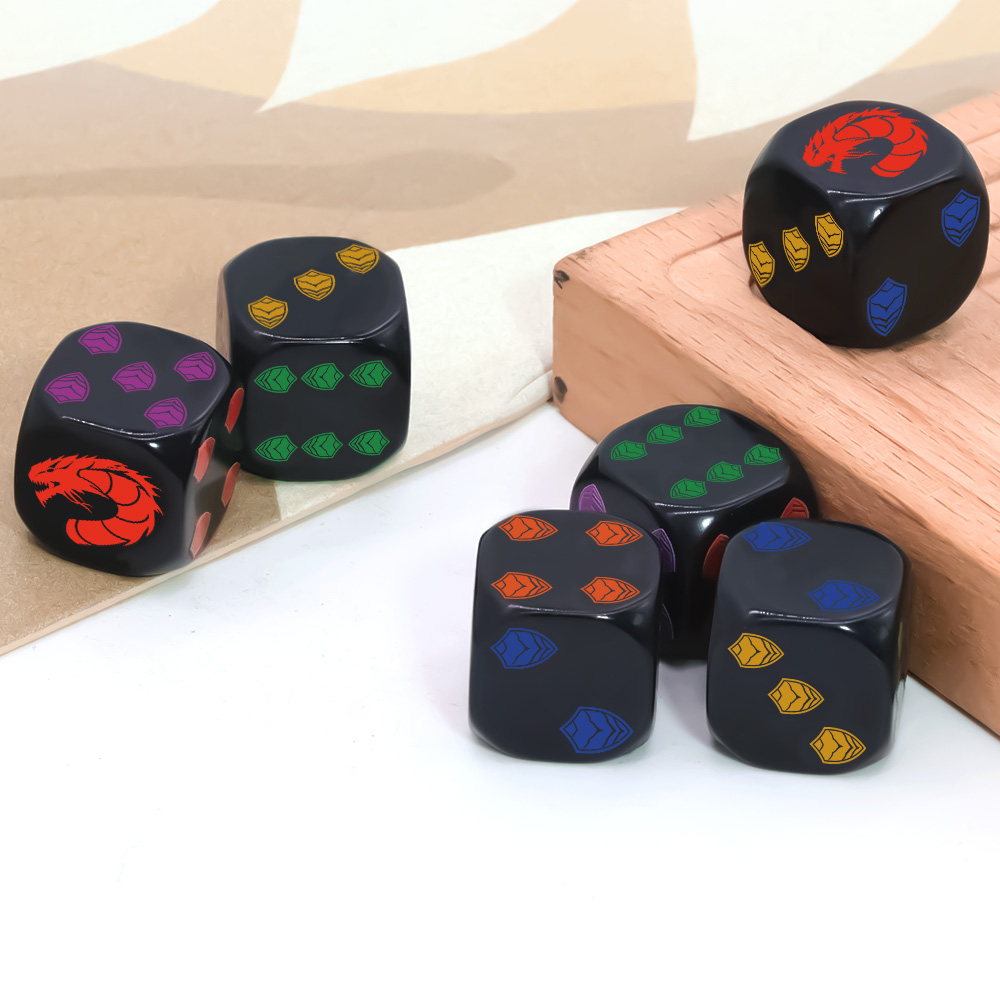 6Pcs Dragon Shield Crest Polyh - Board Game Rpg 评论和价格