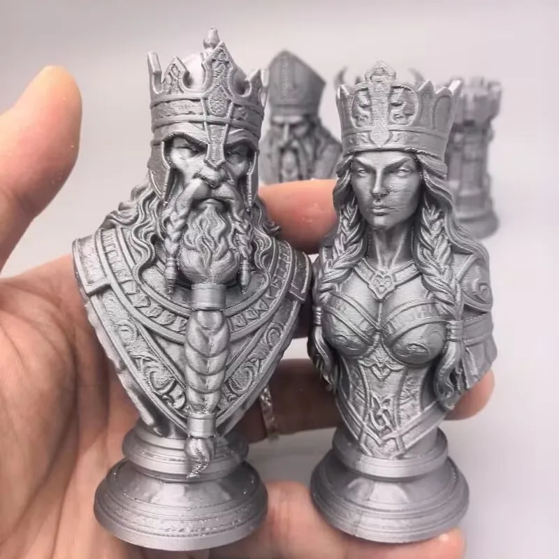 10cm 3D Printed Chess Pieces,  - Board Game Queen 评论和价格