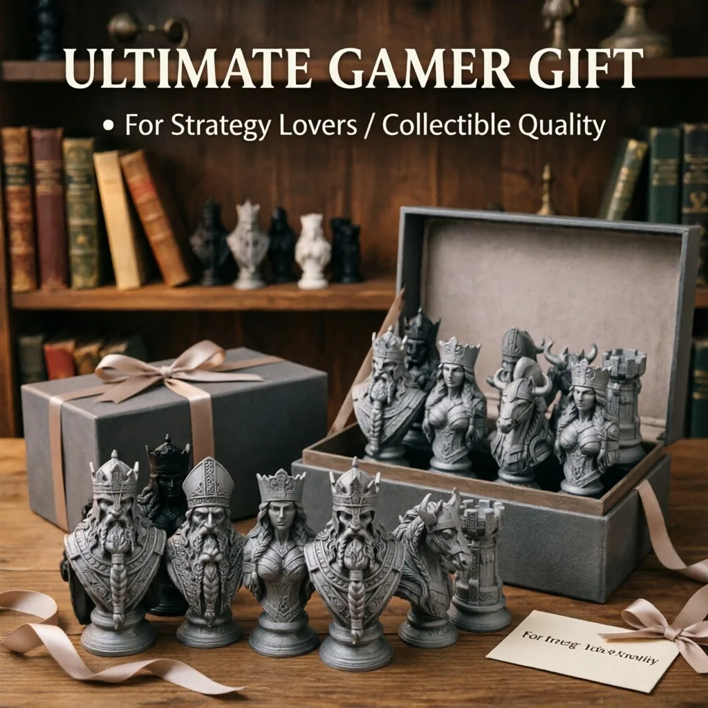 10cm 3D Printed Chess Pieces,  - Board Game Queen 评论和价格