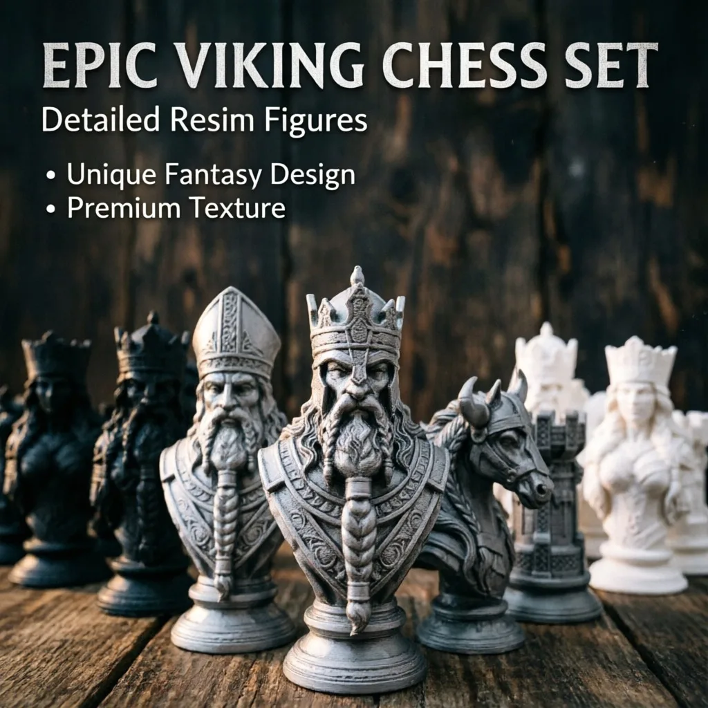 10cm 3D Printed Chess Pieces,  - Board Game Queen 评论和价格