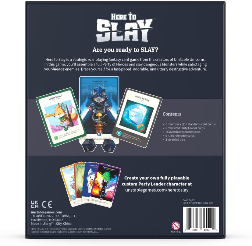 Unstable Games Here to Slay Ca - Board Game Pirates 评论和价格