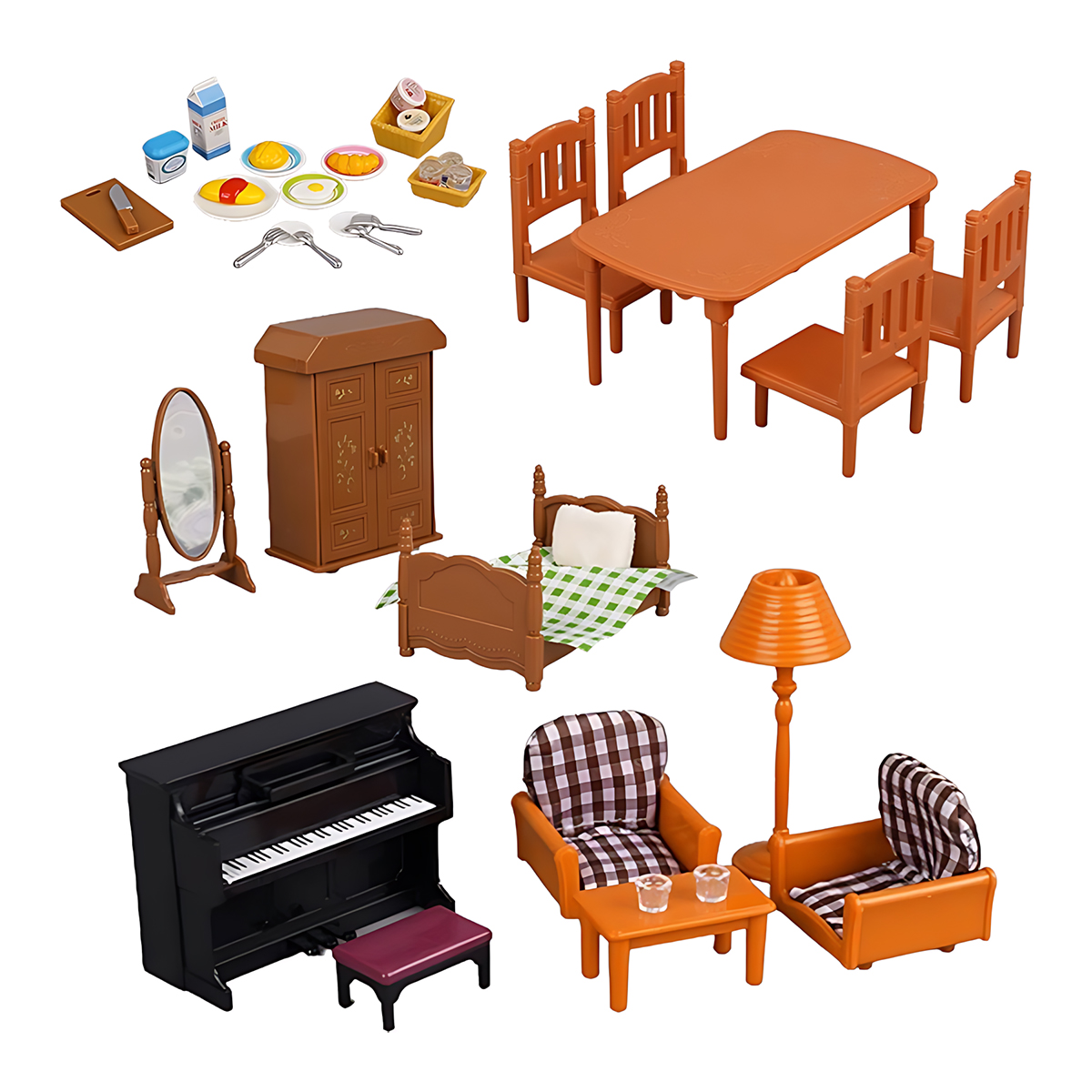 Miniature Furniture 1:12 Dollh - Miniature Terrain Set 评论和价格