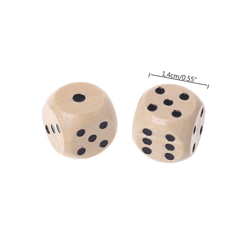 10Pcs Wooden 6 Sided D6 Faces  - Board Game Loop 评论和价格