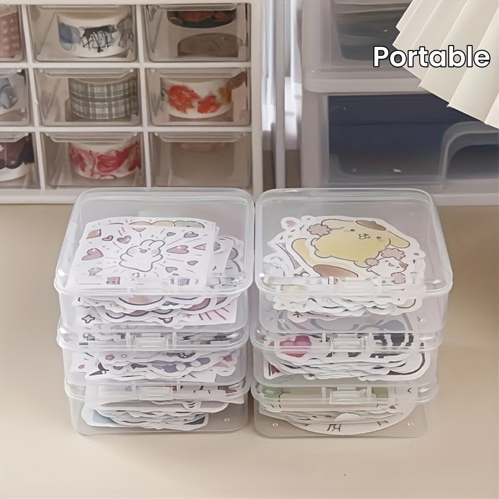 8pcs Clear Storage Boxes Porta - Token Tray Organizer 评论和价格